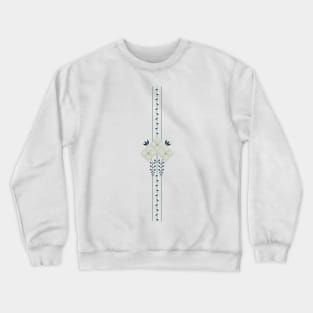 Karo flowers and curls single pattern Crewneck Sweatshirt